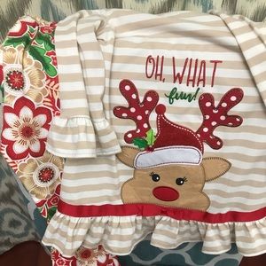 Girls Christmas Pant Set.